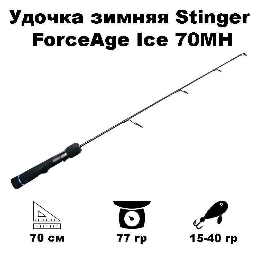 Удочка зимняя Stinger ForceAge Ice 70MH до 40гр #1