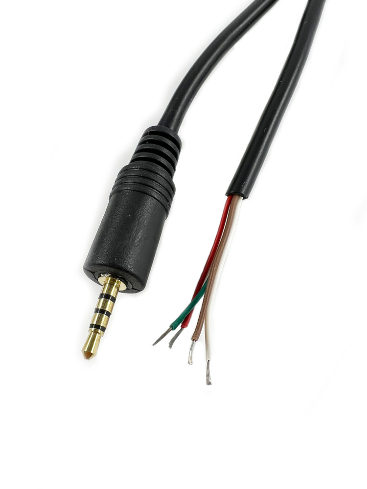 Кабель 2.5 мм PREMIER-AV 2.5мм "шт" 4 контакта пластик "позолоченный ...