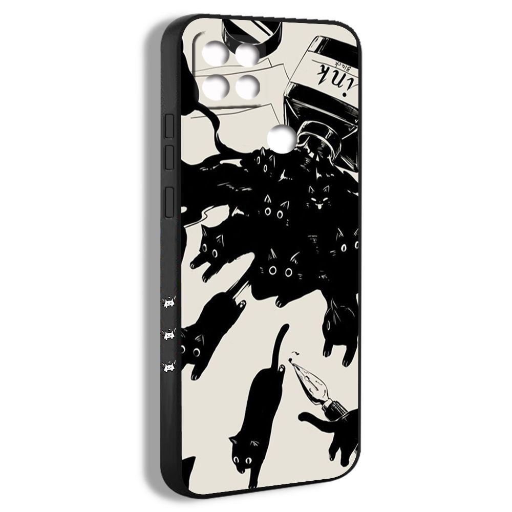 чехол для смартфона Подходит для Xiaomi Redmi 9C NFC кот милый аниме ...