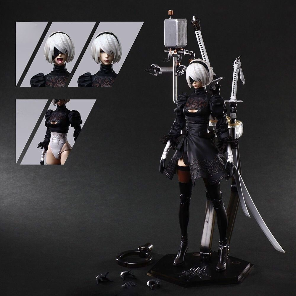 PLAY ARTS NieR:Automata фигурка YoRHa No.2B подвижные фигурки - купить ...