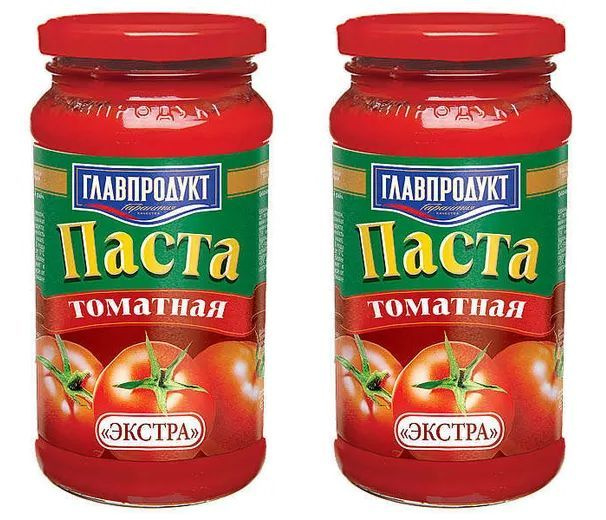 Паста томатная ГЛАВПРОДУКТ Экстра, 2 уп по 480 г - купить с доставкой ...