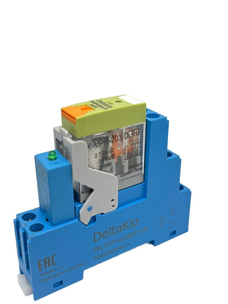 Монтажная колодка DK-PYF-023BE/3BL в сборе с реле DK-MPR-203.DLTU ...