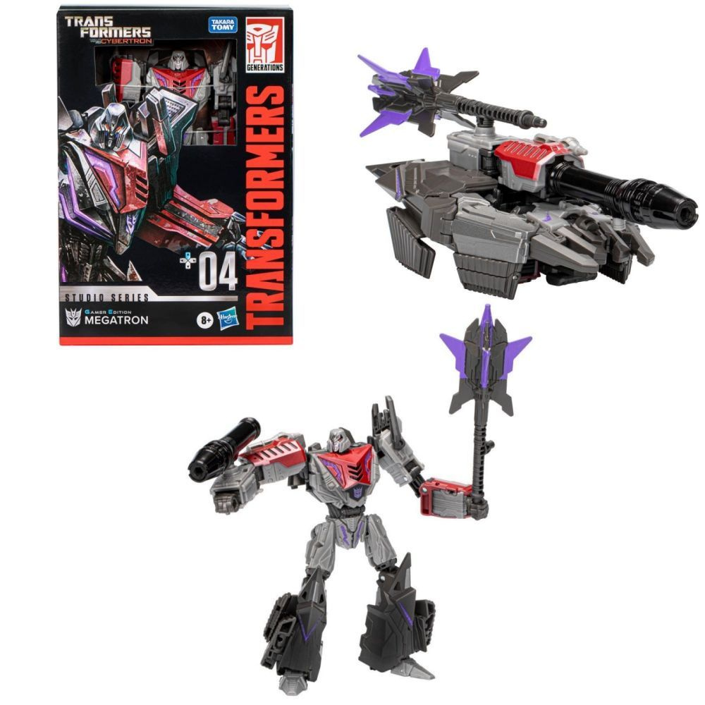 Трансформеры Hasbro Игрушка Studio Series Voyager Transformers: War for  Cybertron 04 Gamer Edition Megatron 6.5-inch (16.5 cm) F7244