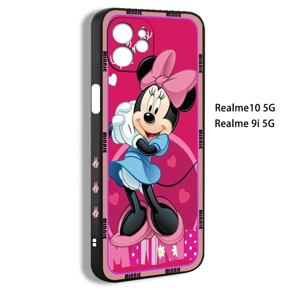 Чехол для смартфона Подходит для Realme 10 5G розовый принт девочка милый  Минни Дисней XXQ02 - купить с доставкой по выгодным ценам в  интернет-магазине OZON (1189037204)