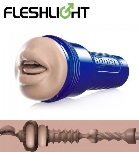 Мастурбатор Fleshlight Boost Blow телесный - ротик #1