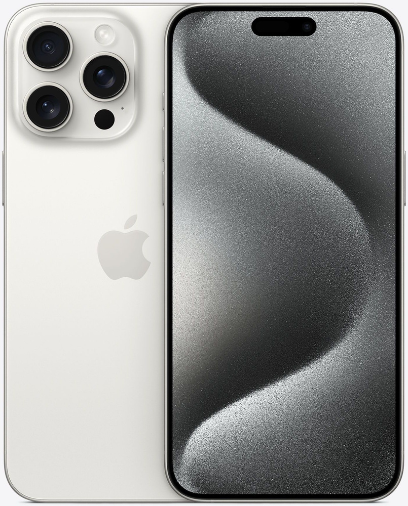 Apple Смартфон iPhone 15 Pro Max eSIM+SIM 8/256 ГБ, белый