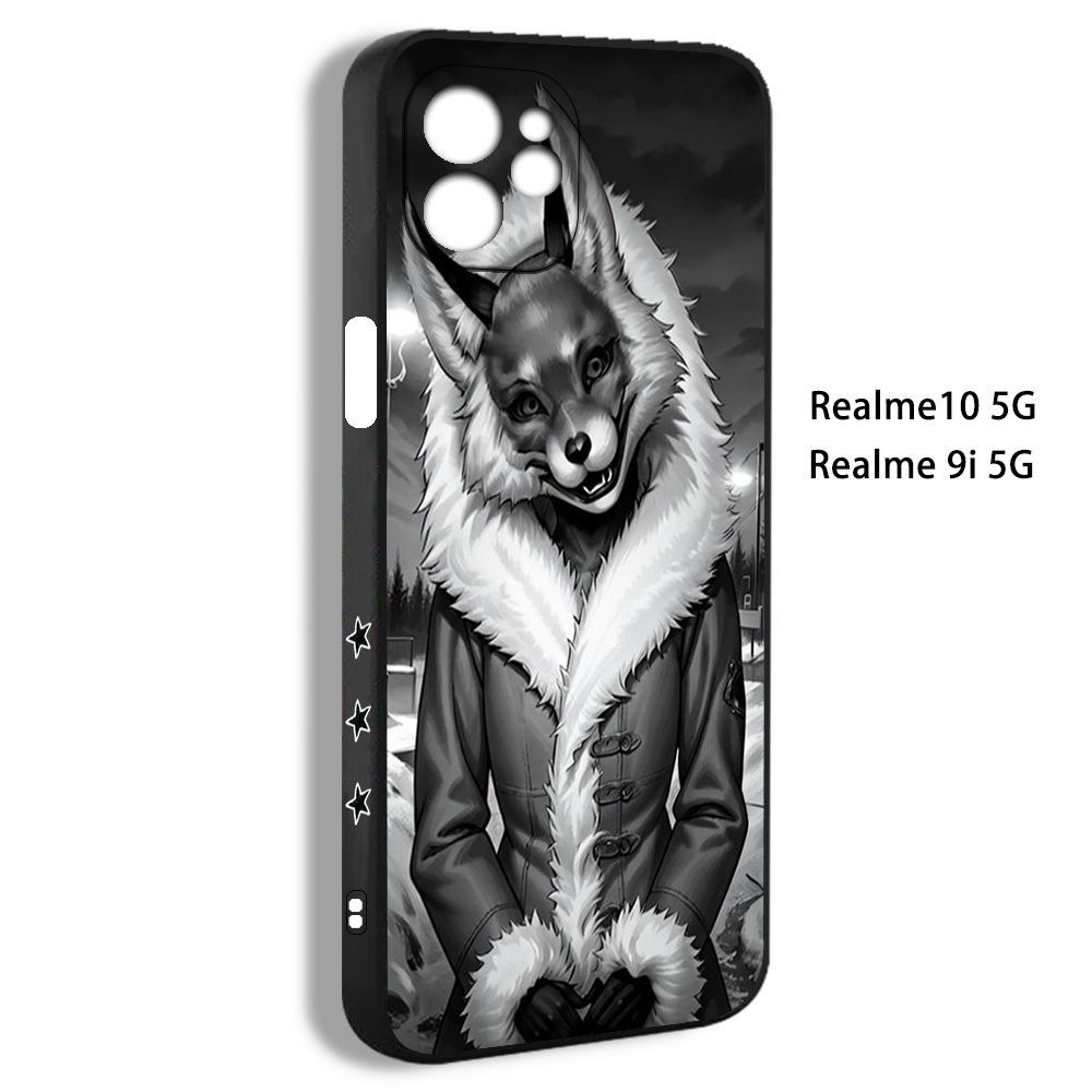 чехол для смартфона Подходит для Realme 10 5G алиса зайчик tiny bunny  черный узор EDZ35 - купить с доставкой по выгодным ценам в  интернет-магазине OZON (1196385347)