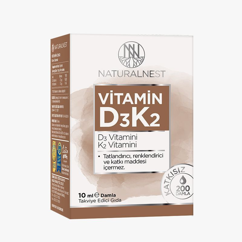 НатуралНест Витамин Д3К2, 10мл / NaturalNest vitamin D3K2 - купить с ...