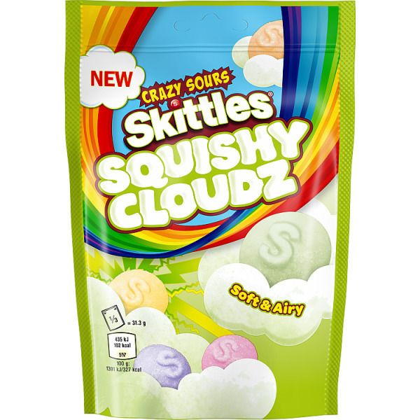 Драже Skittles Squishy Cloudz Crazy Sour, 94 гр #1