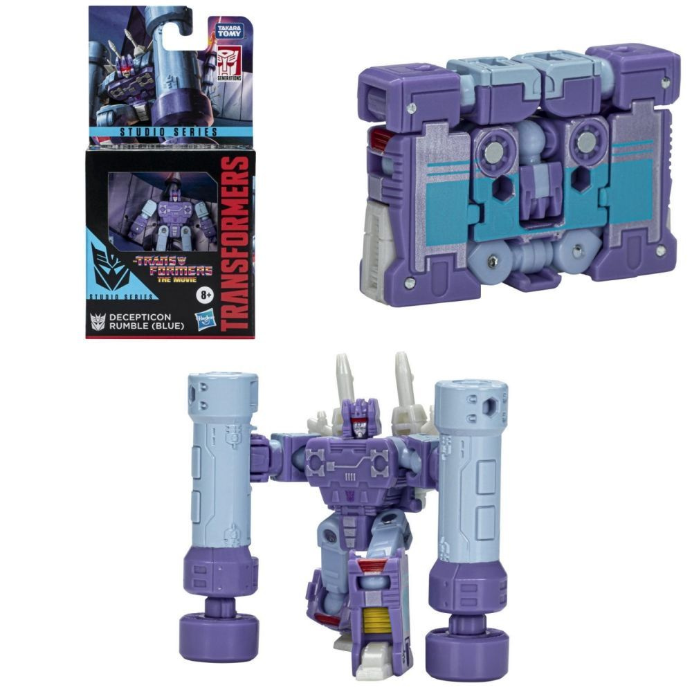 Игрушка Hasbro Трансформеры Studio Series Core The Transformers: The Movie  Decepticon Rumble (Blue) 3,5 дюйма F3145 - купить с доставкой по выгодным  ценам в интернет-магазине OZON (1312876935)