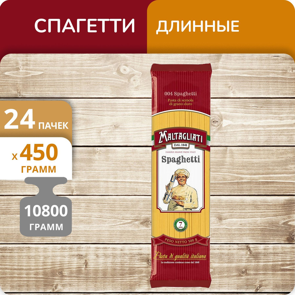 Упаковка 24 пачки Спагетти Maltagliati №004 450г - купить с доставкой ...