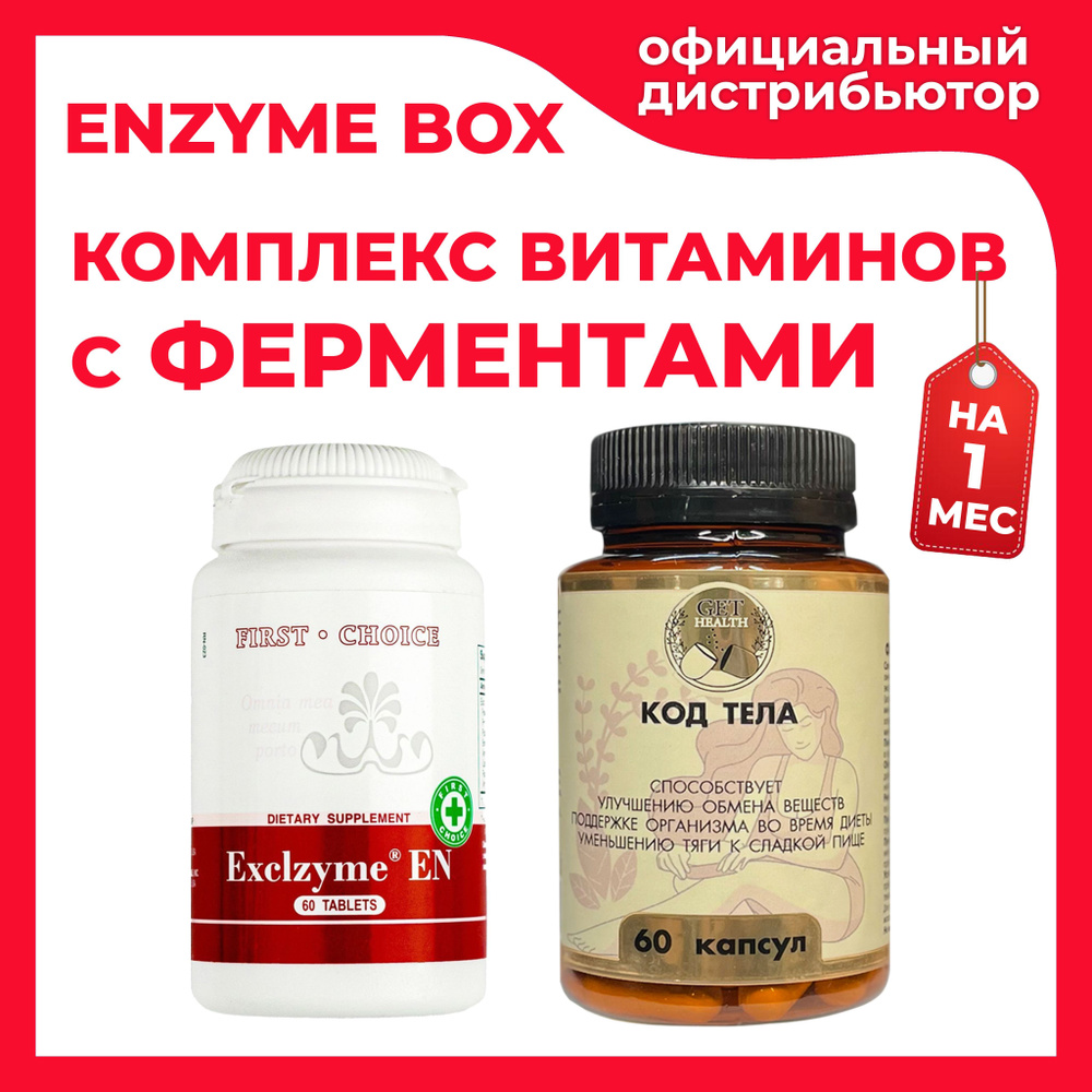 Enzyme Box / Пищеварительные ферменты США 60 таблеток 250 мг / Энзимы  Exclzyme EN Santegra (Сантегра) и витамины Код Тела - купить с доставкой по  выгодным ценам в интернет-магазине OZON (1210924148)