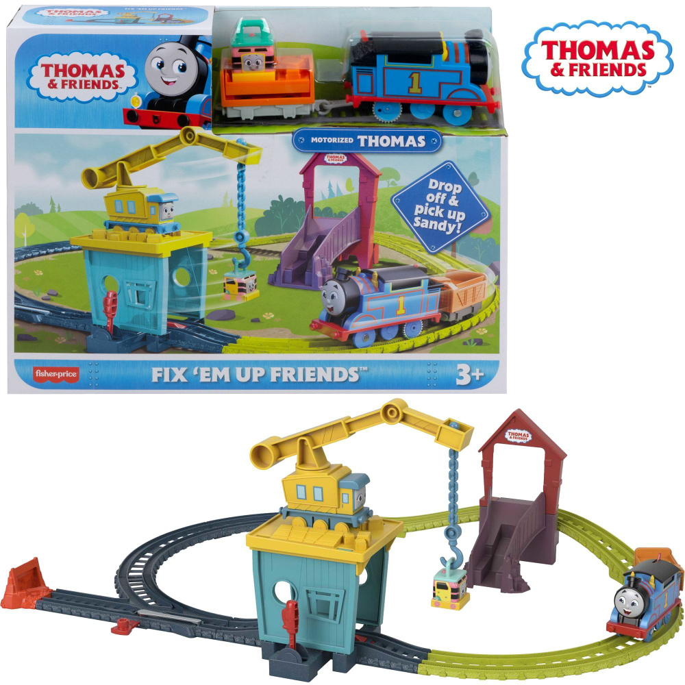 Железная дорога Thomas & Friends Карли и Сэнди - купить с доставкой по  выгодным ценам в интернет-магазине OZON (1213053075)