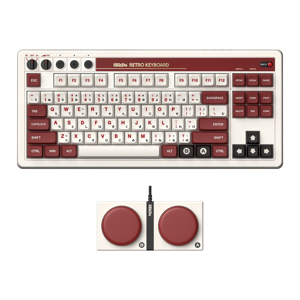 8BitDo Retro Mechanical Keyboard купить по низкой цене: отзывы, фото,  характеристики в интернет-магазине Ozon (1214571983)