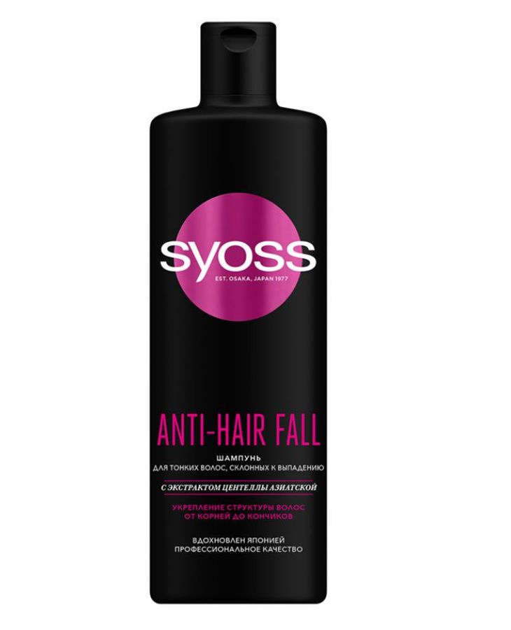 Syoss Шампунь для волос, Anti-hair fall, 450 мл - купить с доставкой по ...