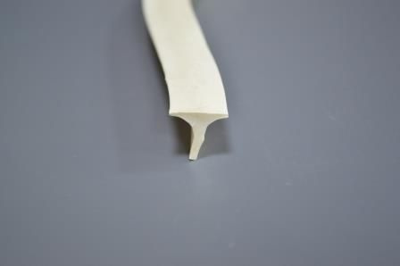 Профиль из силиконовой резины Т-образный белого цвета. Шляпка 11 мм, высота 10,5 мм, длина 3 метра  #1
