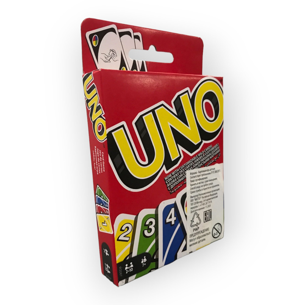 настольная карточная игра Уно / UNO (оригинал) лицензия от MATTEL, 112 карт  - купить с доставкой по выгодным ценам в интернет-магазине OZON (1247433925)