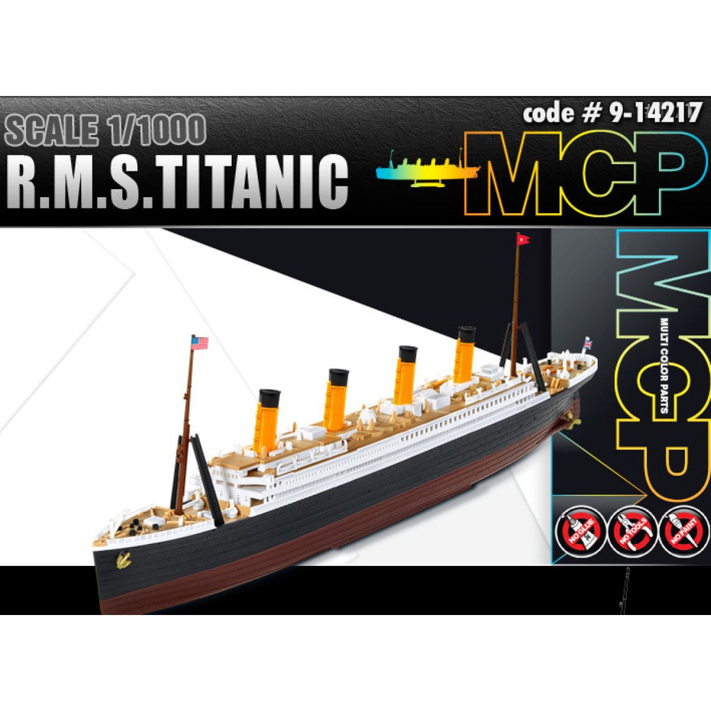 Academy сборная модель 14217 Лайнер RMS Titanic 1:1000 #1