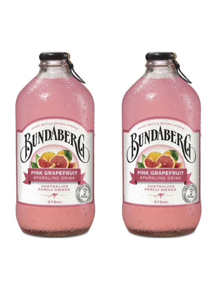 Газированный напиток Bundaberg Pink Grapefruit Розовый грейпфрут 375мл х 2шт  #1