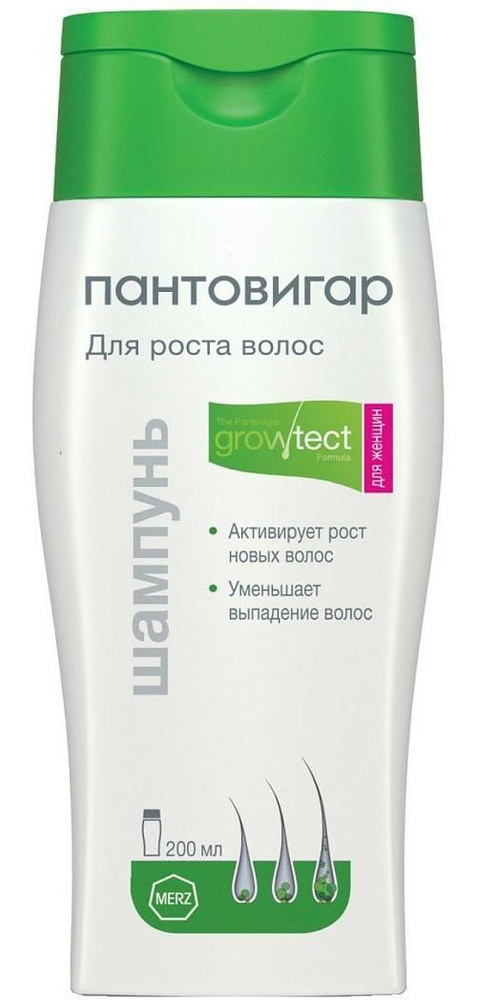 Пантовигар, шампунь для роста волос для женщин (Growtest Formula), 200 ...