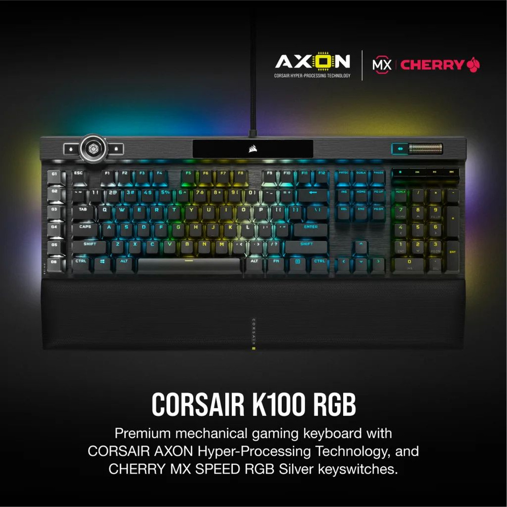Механическая клавиатура Corsair K100 RGB купить по низкой цене: отзывы ...