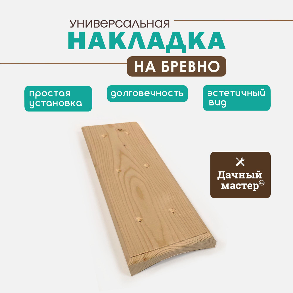 Накладка на бревно 220-240 мм, 4 поста. Универсальная. #1