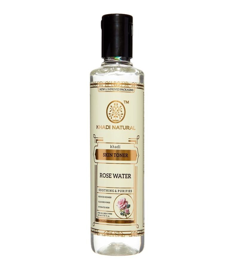 Тоник для лица Розовая вода Кхади Rose Water Skin Toner Khadi 210 мл., Фарм Ойлс  #1