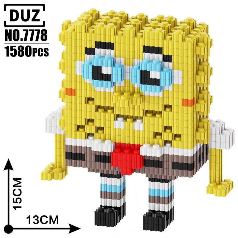 DUZ Magic Block 3D конструктор из миниблоков "Губка Боб" "Spongebob ...