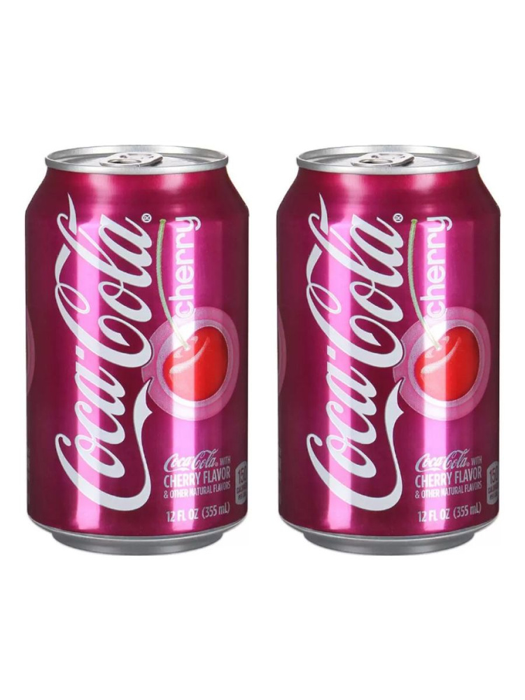 Газированный напиток Coca Cola Cherry Вишня 355мл х 2шт #1