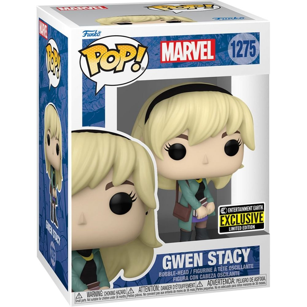 Фигурка Funko Pop! Spider-Man: Gwen Stacy (Стикер EE (Фанко Поп Гвен Стейси  из комиксов про Человека-Паука))