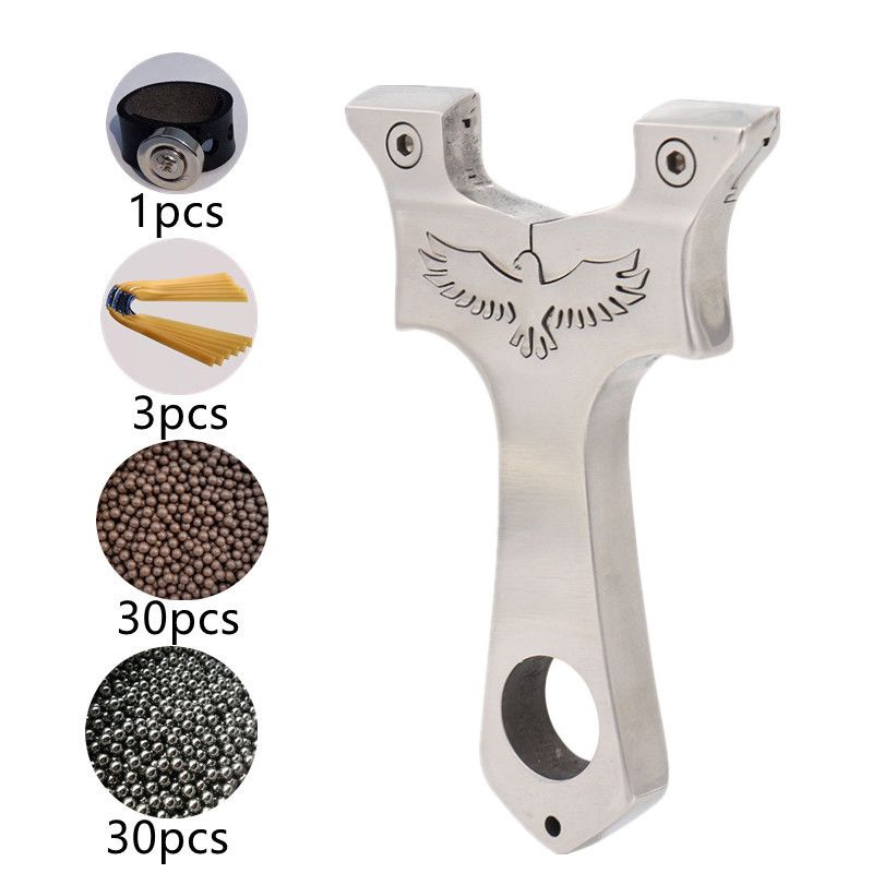 Портативная рогатка из нержавеющей стали, мощная прецизионная ...