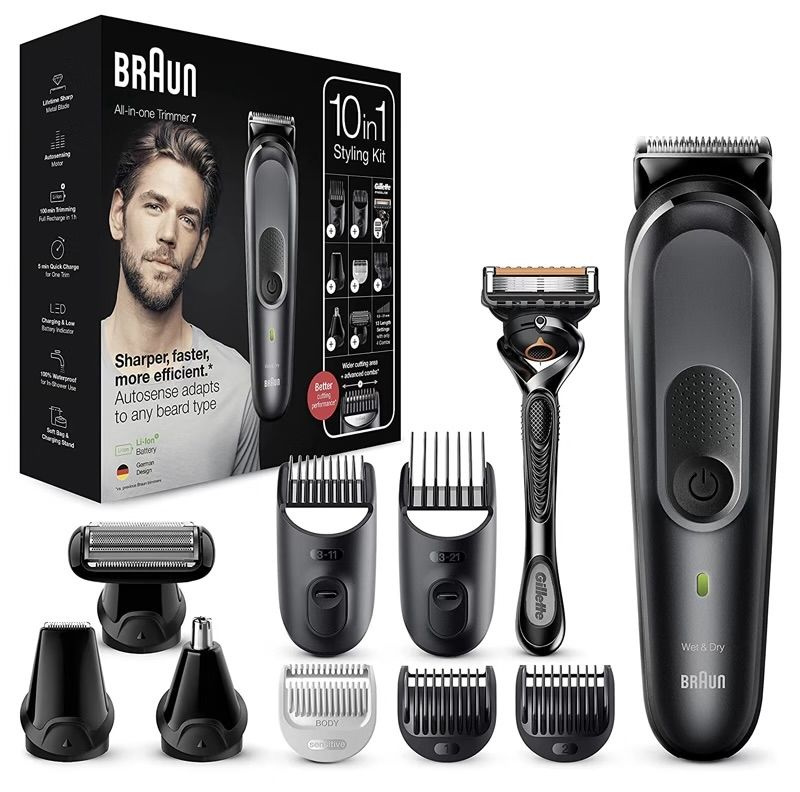 Машинка для стрижки Braun MGK7331/2, черный - купить по выгодным ценам ...