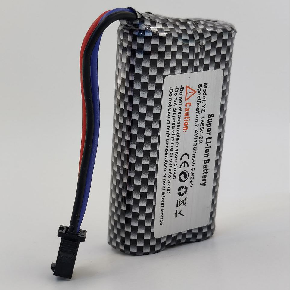 Аккумулятор Li-ion 18650-2S 7.4V 1300mAh со штекером SM-3P - купить с ...