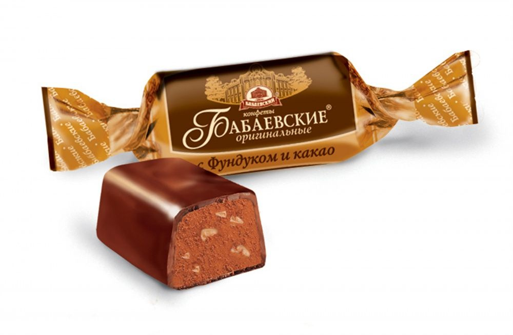 Конфеты БАБАЕВСКИЕ Оригинальные с фундуком и какао, 1 кг, КК Бабаевский  #1