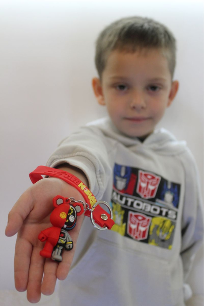 Брелок мишка с крестиками на глазах Dragon Ball красный - купить с ...