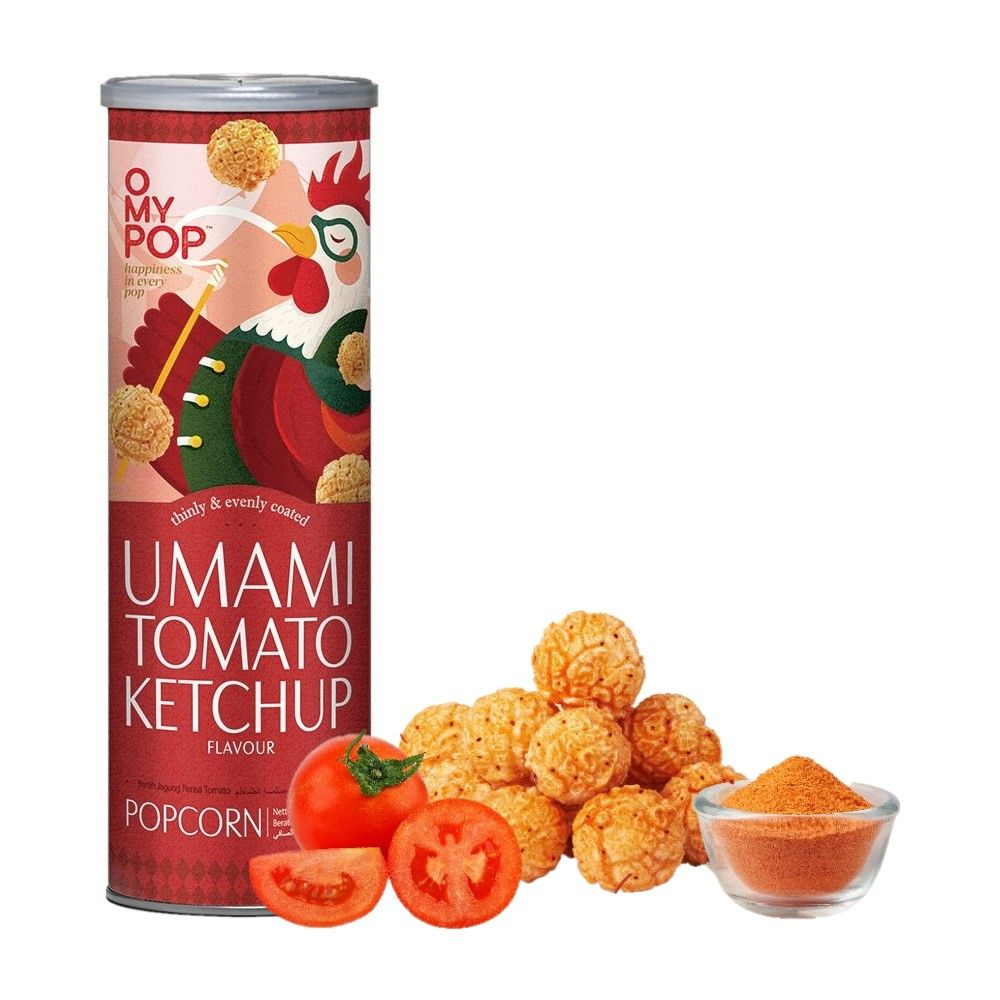 Попкорн готовый Omymop "Умами томатный кетчуп" 70г. #1