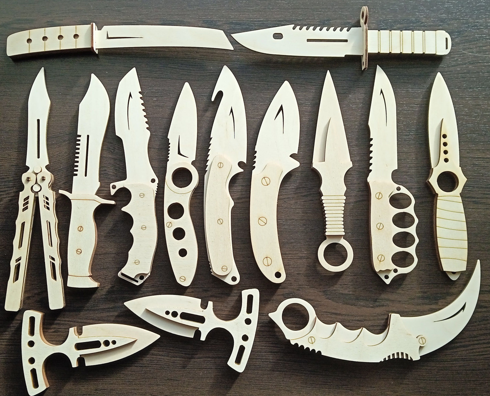 Набор деревянных ножей КС ГО/CS GO/14 штук #1