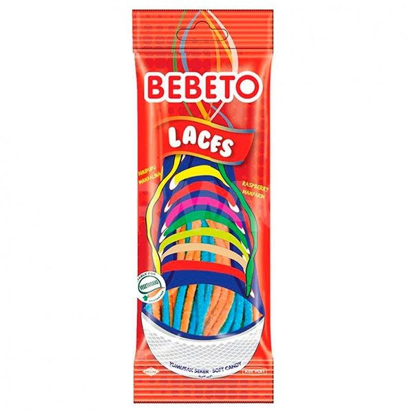 Жевательный мармелад LACES BEBETO, 96 пачек по 75 грамм (коробка ...
