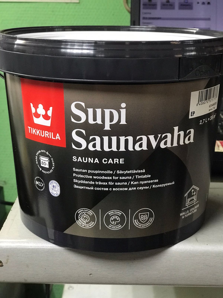 Tikkurila Supi Saunavaha/Тиккурила Супи Саунаваха,2.7л,воск для сауны  #1