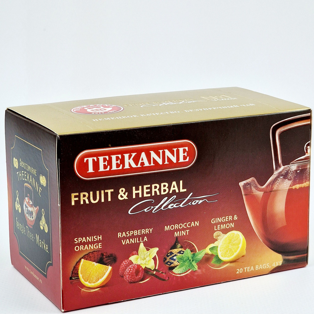 Чай Teekanne Fruit & Herbal Collection фруктовый и травяной четырех ...