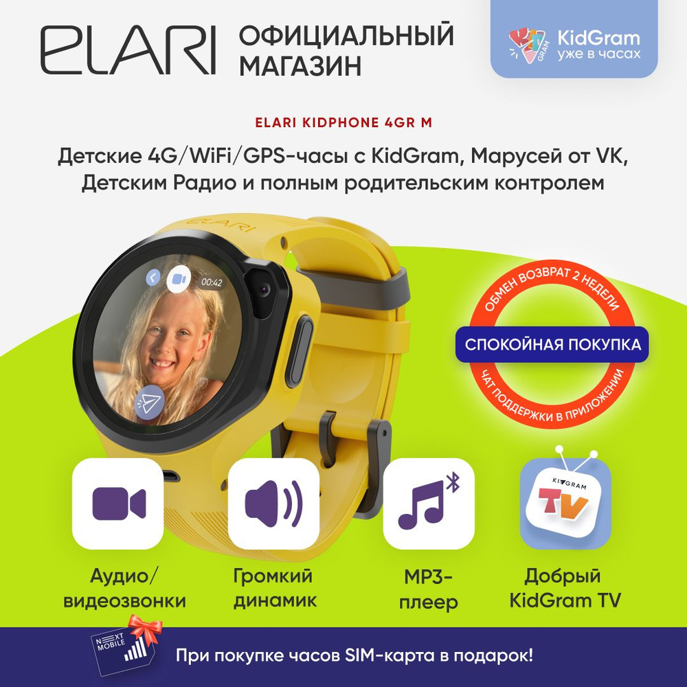 Купить смарт-часы ELARI KP4GR М, экран 1.3