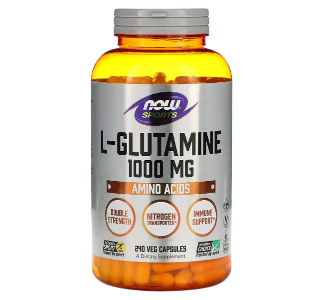 Now Foods L-Glutamine, 1000 мг, 240 капсул #1