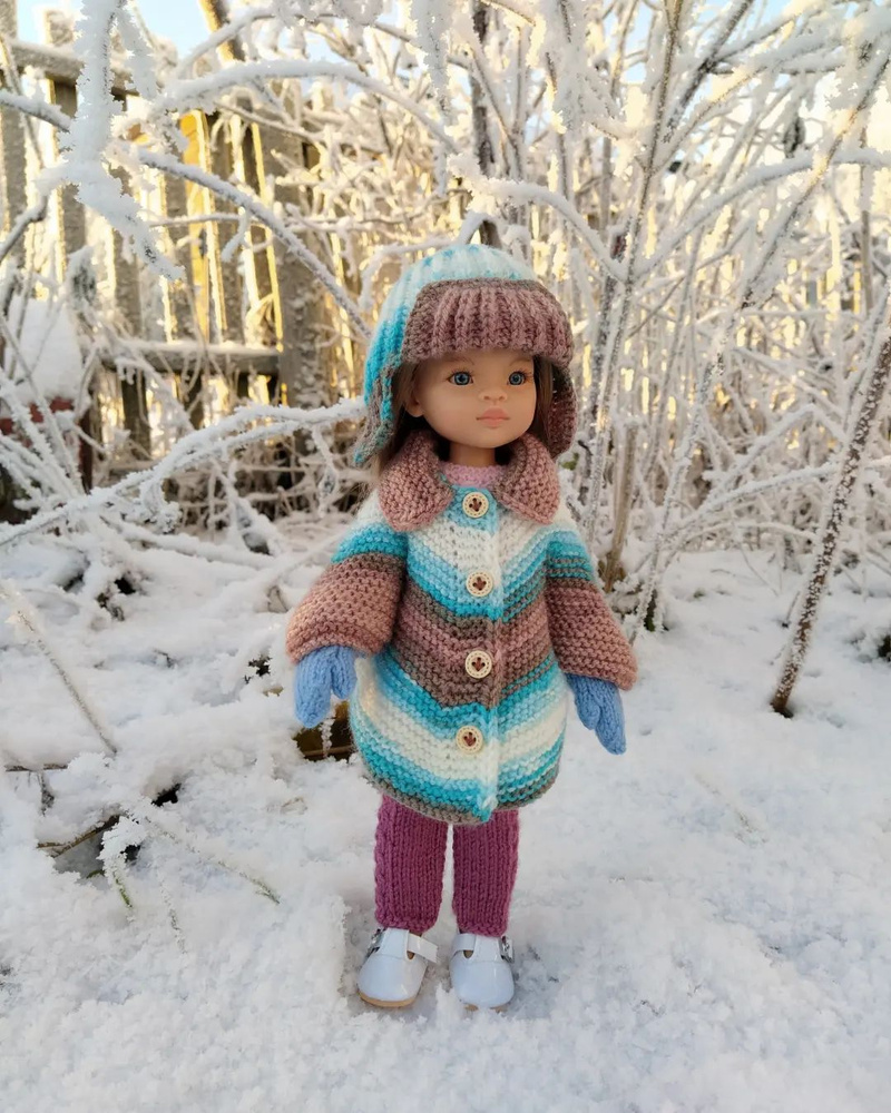 Набор одежды для кукол Paola Reina (пальто и шапка-ушанка) - купить с ...