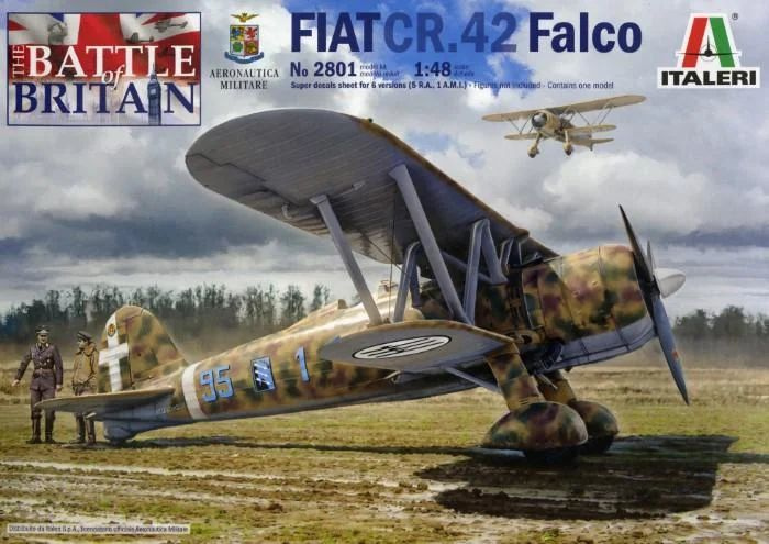 Сборная модель Самолет Итальянский истребитель Fiat CR.42 Falco, Italeri 1/48 2801  #1