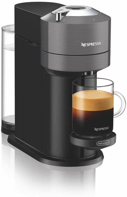 DeLonghi Капсульная кофемашина Nespresso Vertuo Next ENV120GY, черный, серый металлик  #1