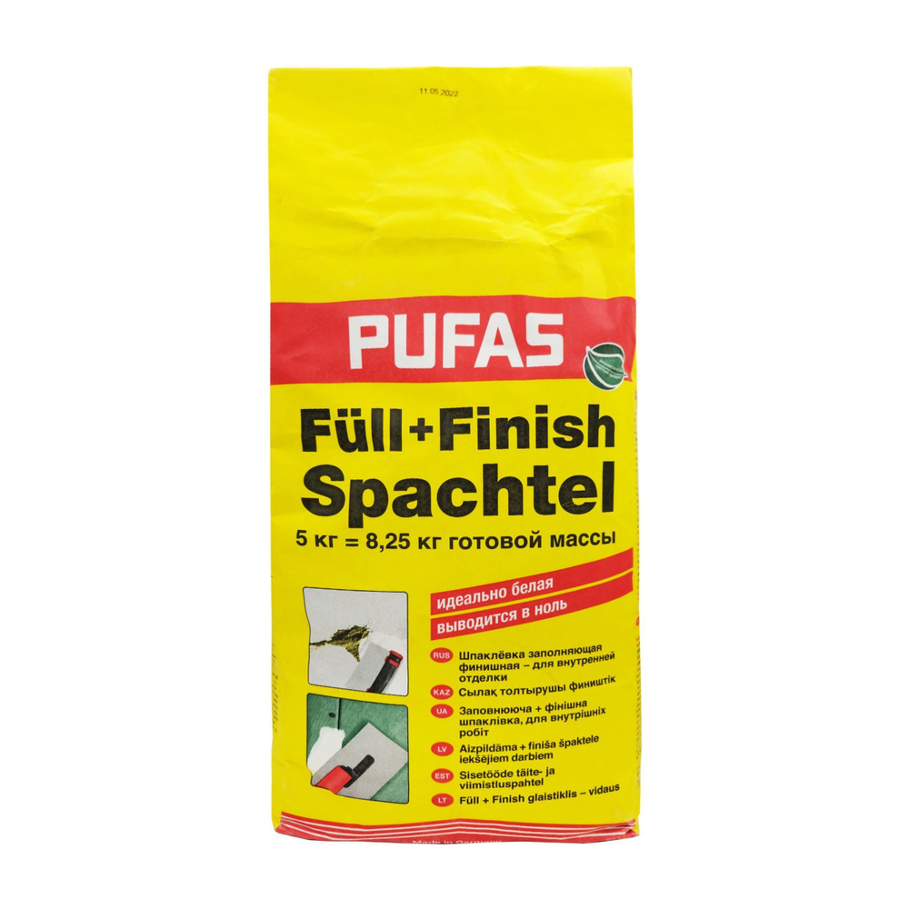 Заполняющая и финишная шпаклевка PUFAS FII + Finish М 5 кг #1
