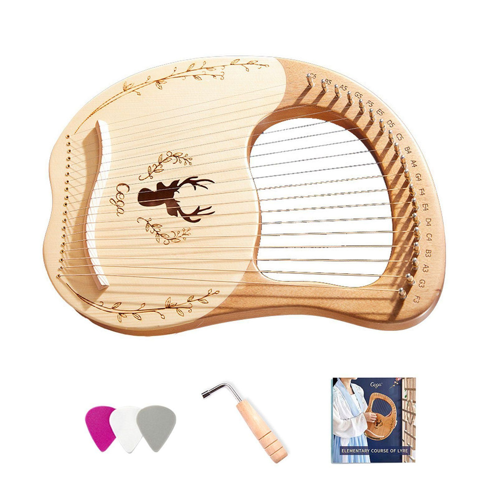 19-струнная деревянная лира-арфа - купить с доставкой по выгодным ценам ...
