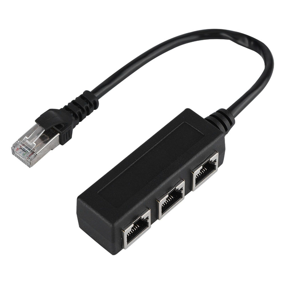 RJ45 Кабельный адаптер Ethernet Распределитель 1 - 3 основных портов ...