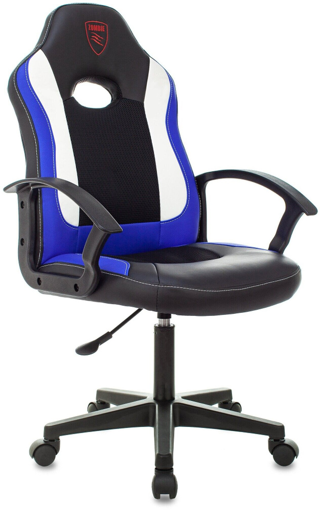 Кресло Zombie 11LT черный/синий текстиль/эко.кожа #1