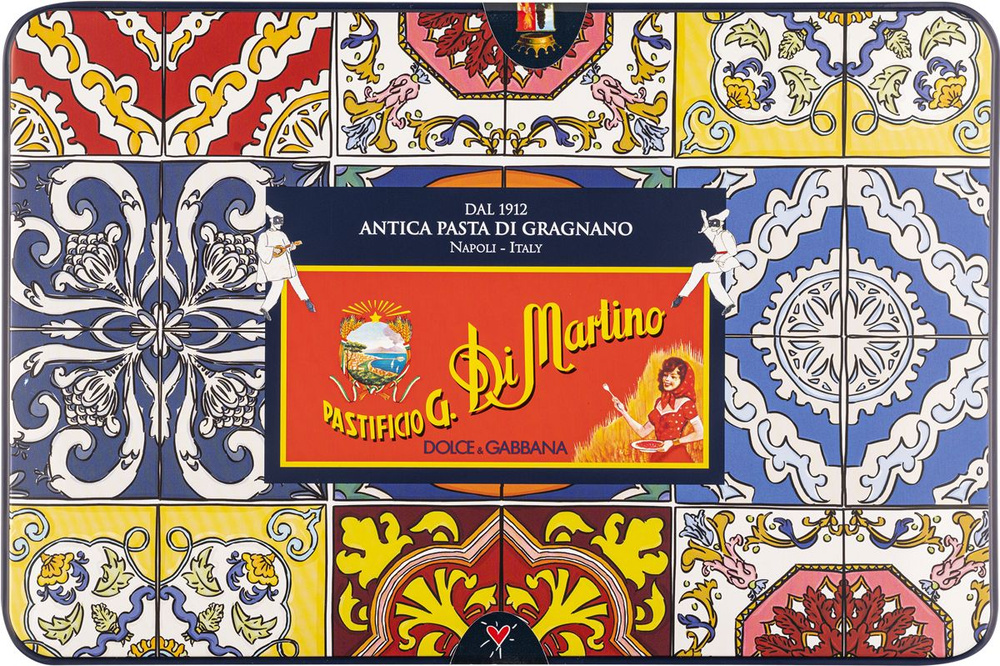 В заказе 1 штука: Макароны коллекция D&G Ди Мартино из Граньяно набор Паккери + фартук Ди Мартино ж/б, #1
